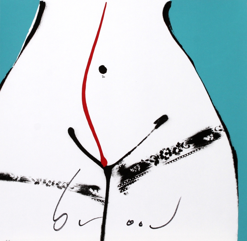 Herman Brood - Originele handgesigneerde zeefdruk - Hips Azuur kopen? Bied vanaf 1!