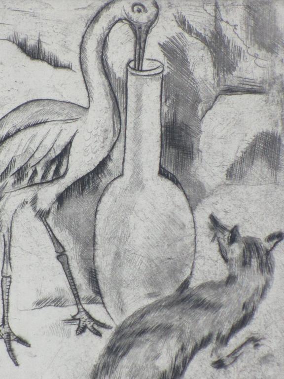 Jeanne Oosting, De Vos en de Ooievaar, Ets kopen? Bied vanaf 35!