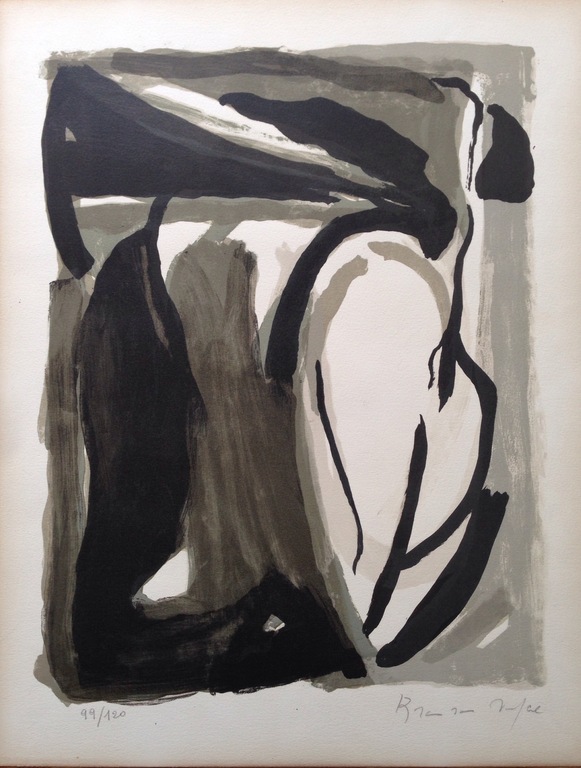 Bram van Velde - zwartwit compositie, litho kopen? Bied vanaf 250!