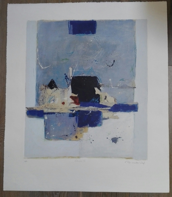 Ron van der Werf, Zeefdruk op papier, Titel: "  Etude I " kopen? Bied vanaf 50!