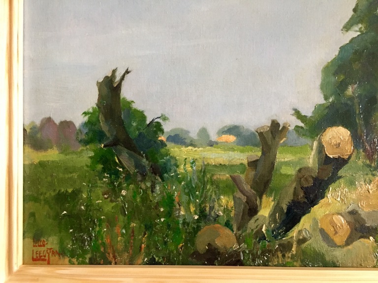Eelco Cornelis Leegstra (1891-1968) - Landschap - Olieverf op doek - gesigneerd  kopen? Bied vanaf 30!