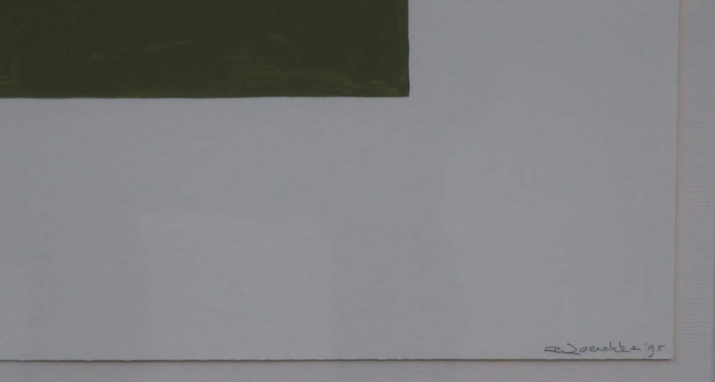 Bert Loerakker: Zeefdruk, Zonder titel -Ingelijst kopen? Bied vanaf 35!