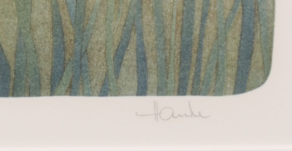 Ernst Hanke - Ernst Hanke: Litho, Wassermusik II - Ingelijst kopen? Bied vanaf 20!