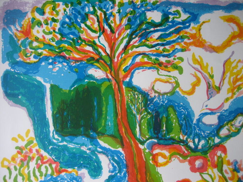 Ronald Julius Christensen - Passion Flower - Lithografie - Handgesigneerd - 1980 kopen? Bied vanaf 50!