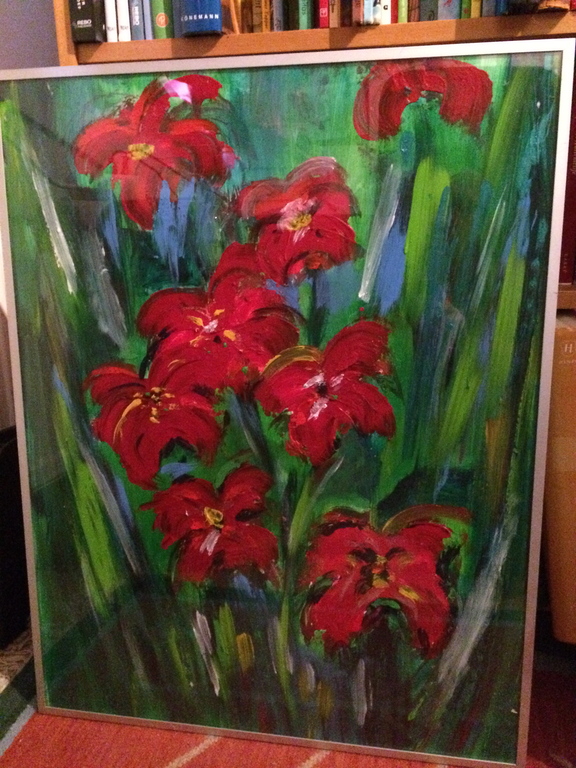 Onbekende kunstenaar - Bloemen (olieverf op papier) kopen? Bied vanaf 25!