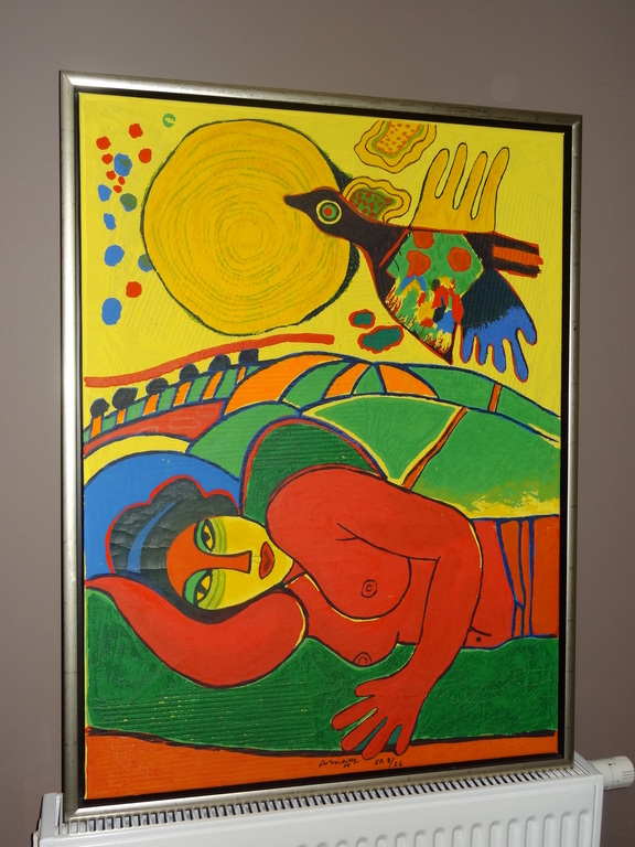 Corneille: Prachtige grote terragravure 2004  EA 11/26 (80x60) ITALIAN SUITE (H) kopen? Bied vanaf 1150!