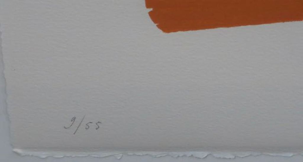 Joris Geurts:: Houtsnede, Zonder titel (liggend) -Ingelijst kopen? Bied vanaf 40!