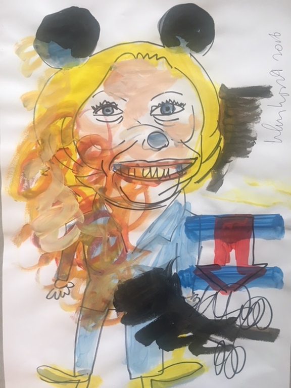 Peter Klashorst: Origineel werk, Mickey mouse  kopen? Bied vanaf 1!