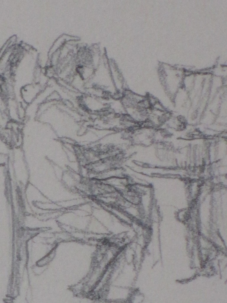 Hendrik IJkelenstam, Strijkkwartet Arti, Tekening kopen? Bied vanaf 45!