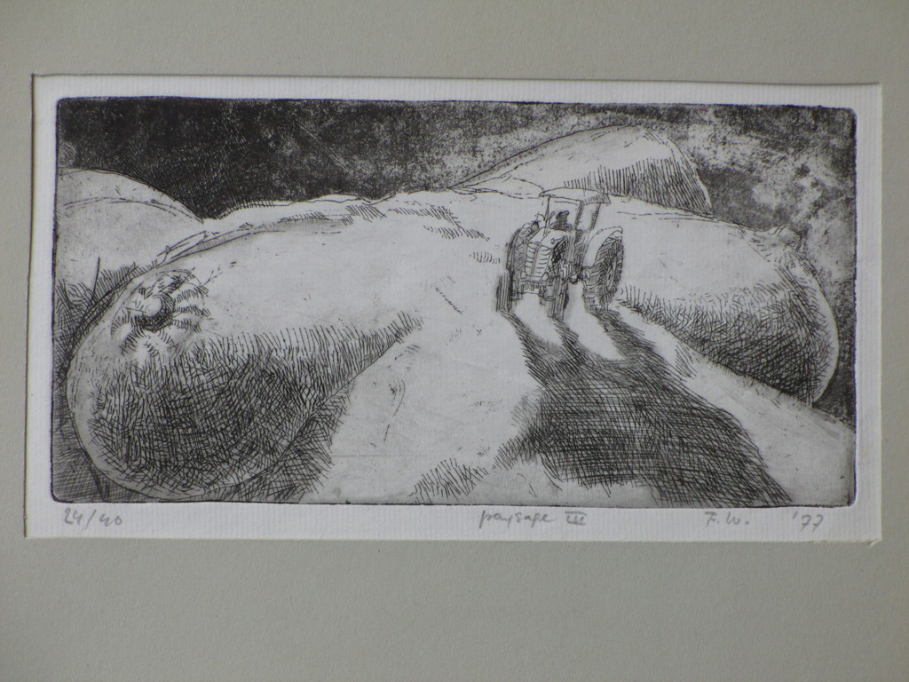 Monogram F.W.(L.?) - Paysage III - Ets kopen? Bied vanaf 1!