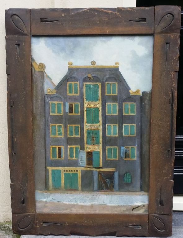 Dirk Smorenberg: Pakhuis, olie op doek kopen? Bied vanaf 750!