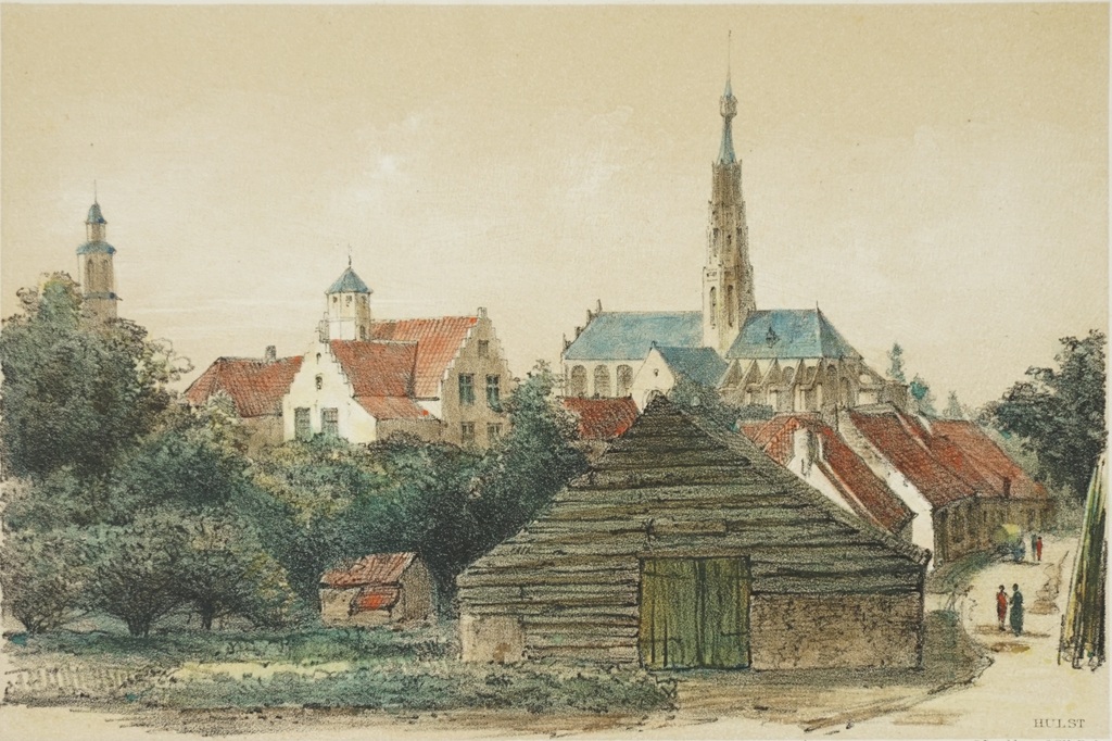 Piet Schipperus - Hulst - Lithografie - 1880 kopen? Bied vanaf 15!