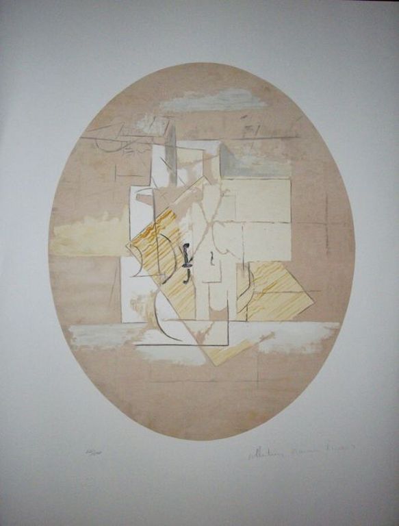 Pablo Picasso - Pablo Picasso- Nature morte a la guitare. 500 exp kopen? Bied vanaf 300!