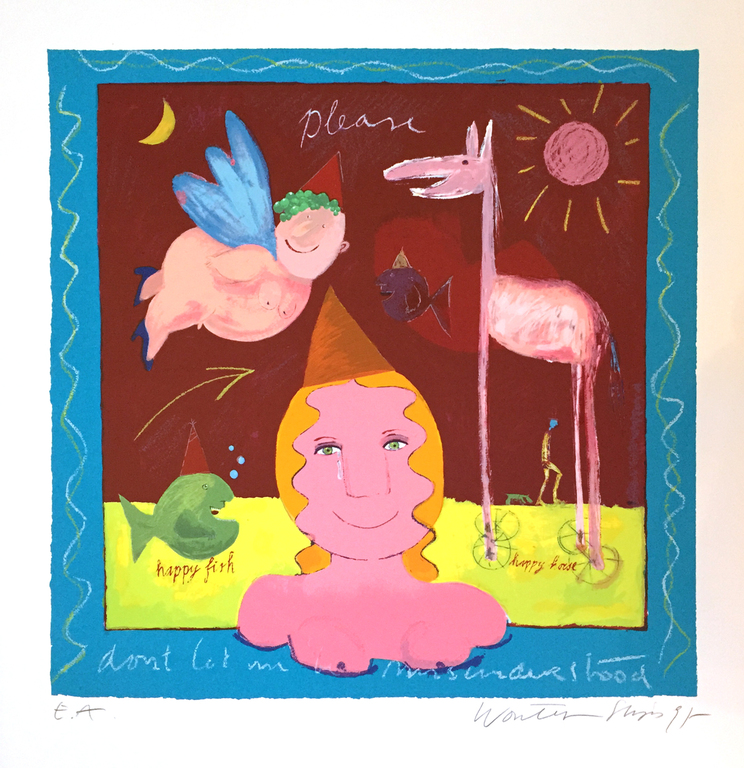 Wouter Stips - Please, don't let me be Misunderstood - gesigneerde zeefdruk kopen? Bied vanaf 45!