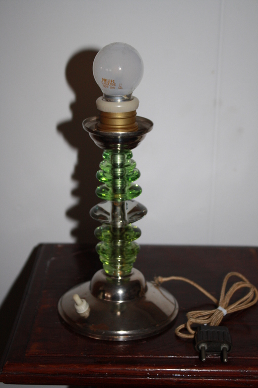 VAL St LAMBERT - GEDRAAID GLAZEN LAMP kopen? Bied vanaf 35!