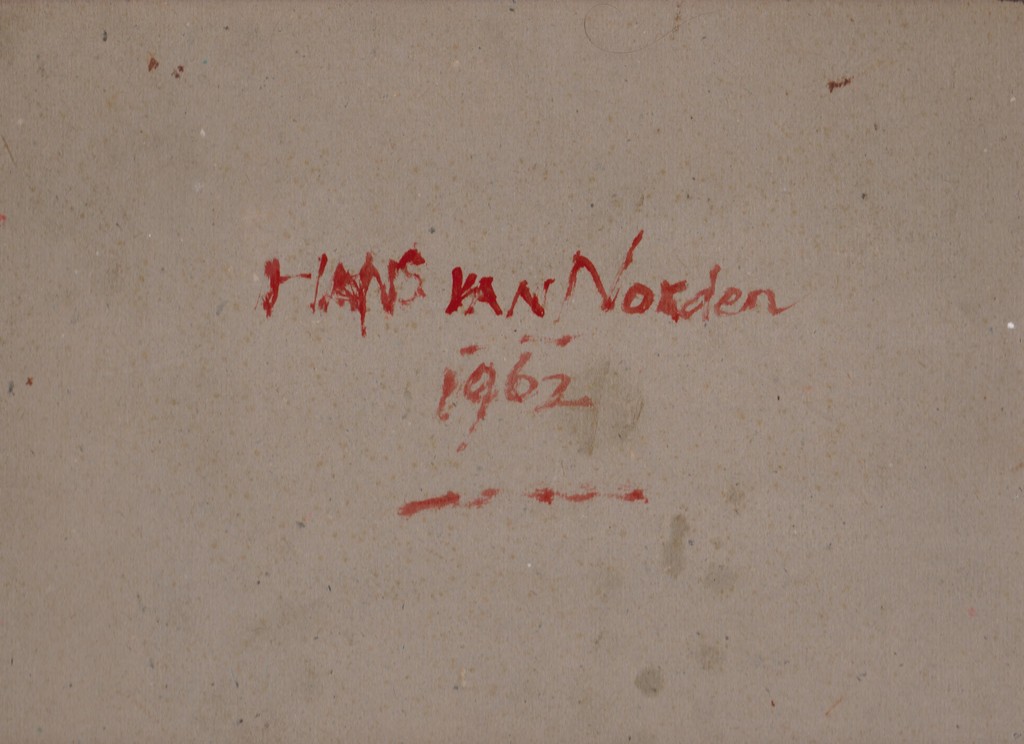 Hans van Norden (1915-2011) olieverf op paneel, cafe interieur, 1962 kopen? Bied vanaf 75!