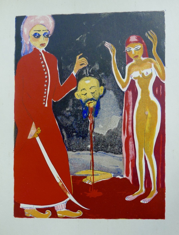 Kees van Dongen,Houtgravure : 'La Fausse sainte décapité', 10010 nacht,1955 kopen? Bied vanaf 25!