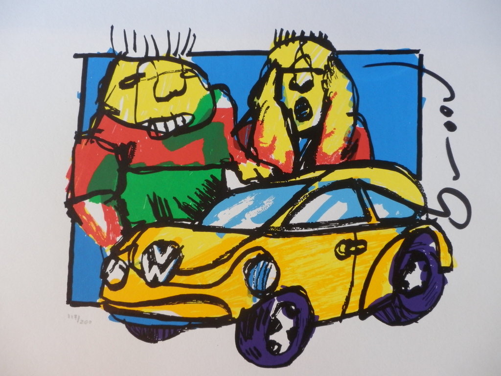 HERMAN BROOD,EXCLUSIEVE Gelimiteerde en HANDGESIGNEERDE Zeefdruk BEETLE verkocht voor € 185!