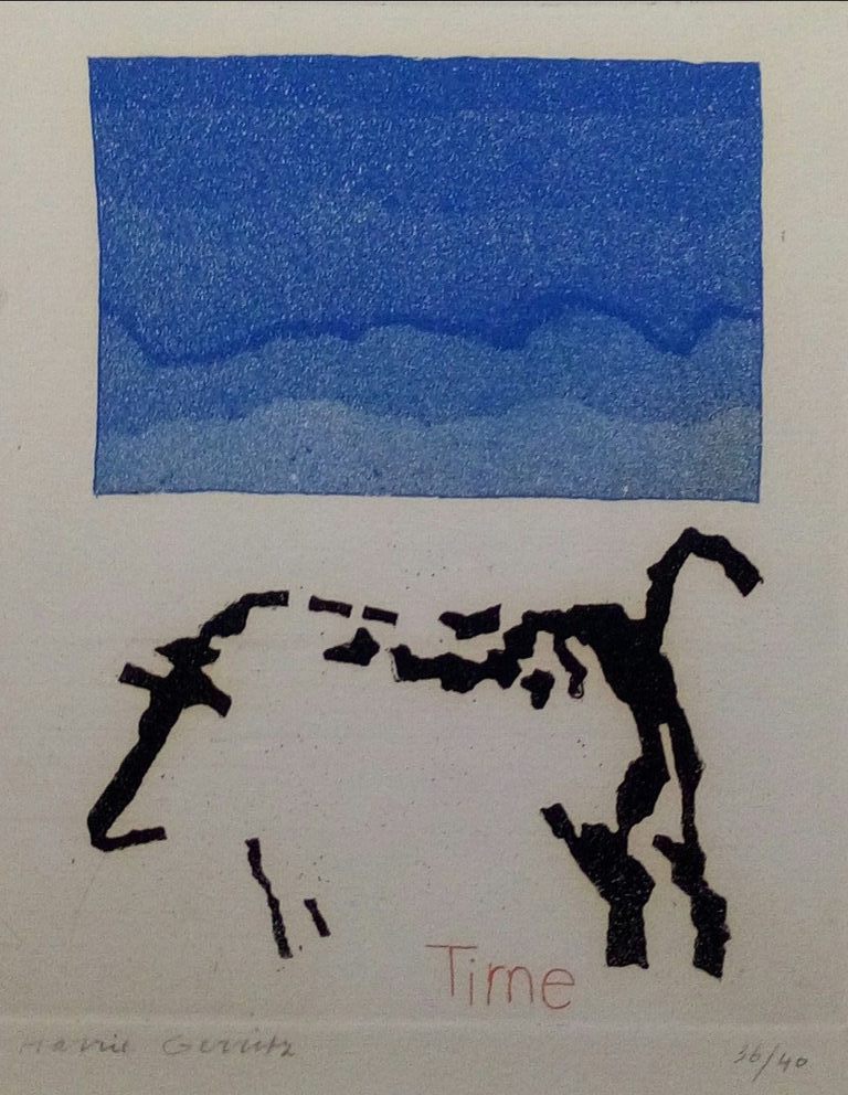 Harrie Gerritz: ets en aquatint - Time verkocht voor € 75!