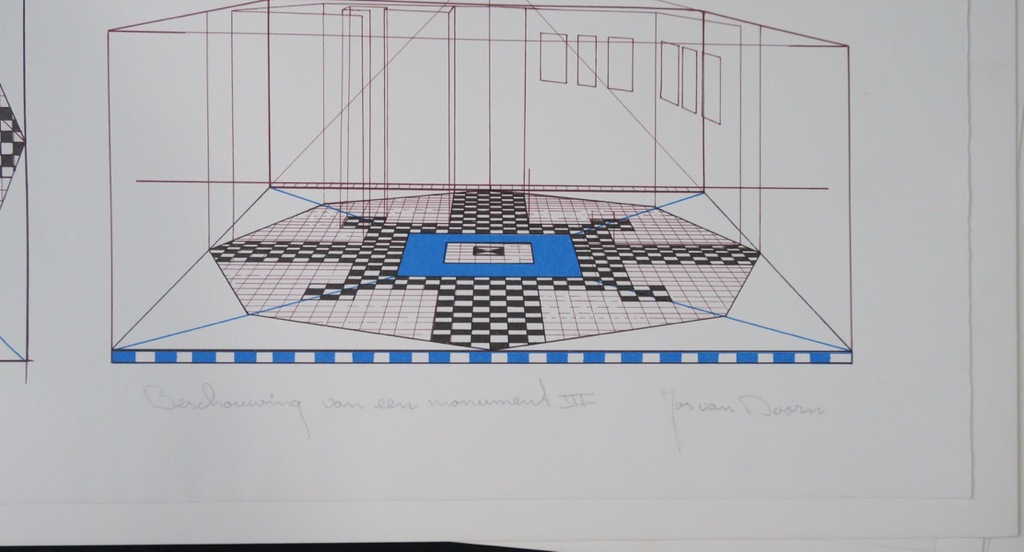 Jos van Doorn: Lot met 8x: Vlakdruk, Beschouwing van een monument III kopen? Bied vanaf 1!