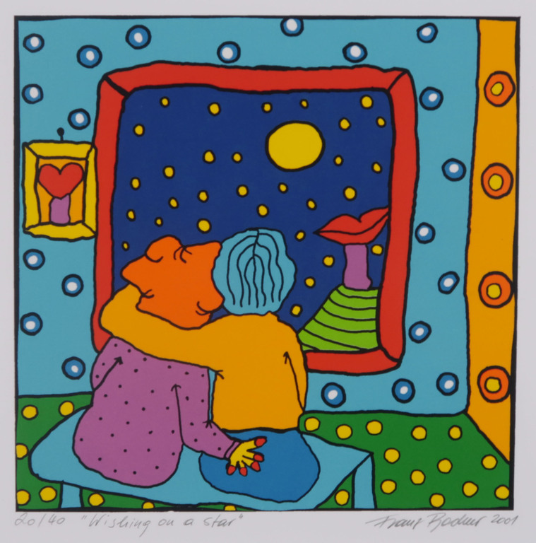 Franz Bodner: Zeefdruk, Wishing on a star kopen? Bied vanaf 20!