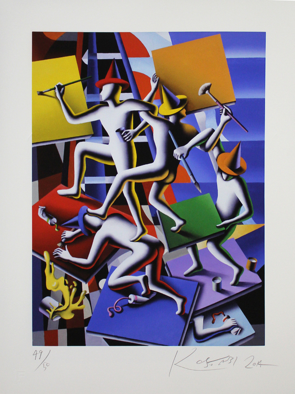 Mark Kostabi - Regardless we need eachother verkocht voor € 55!
