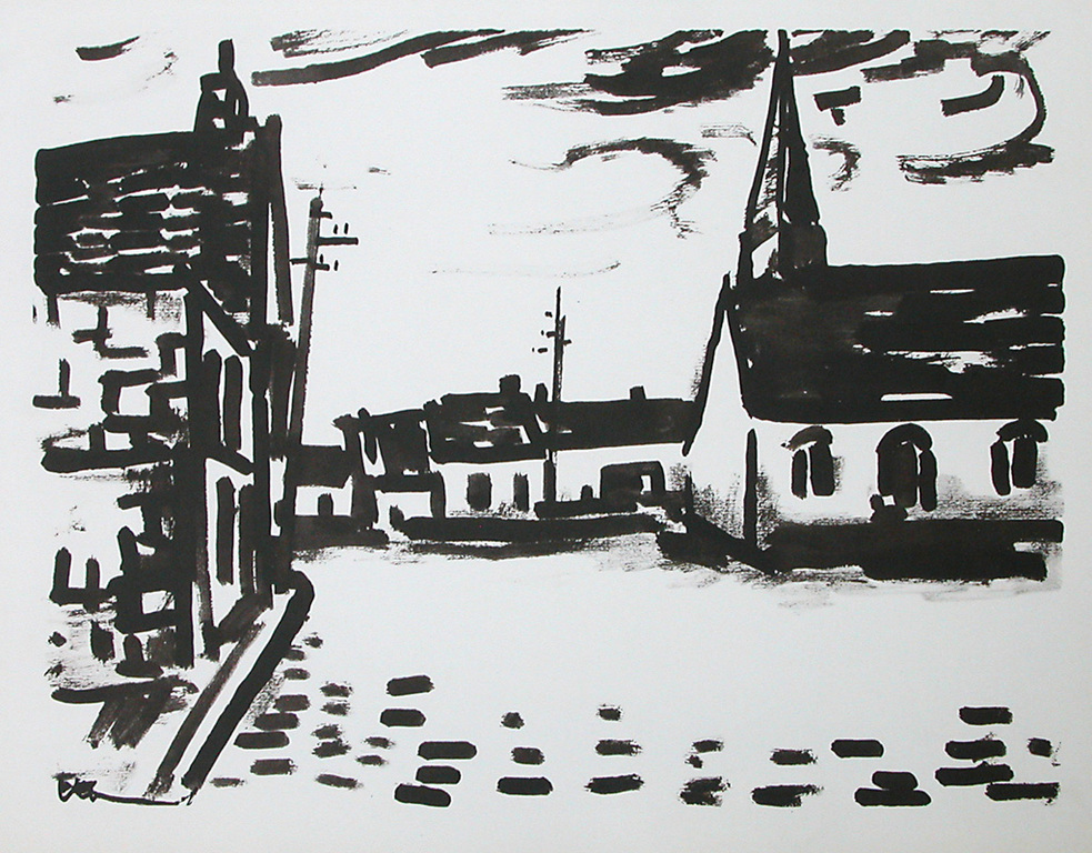 Maurice de Vlaminck ‘Le village’, lithografie kopen? Bied vanaf 60!