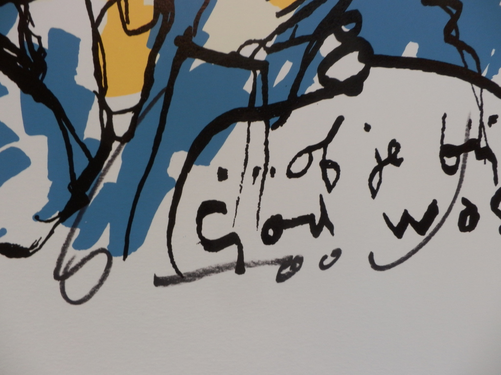 HERMAN BROOD  HANDGESIGNEERDE En Gelimiteerde ZEEFDRUK  OF JE BIJ GOD WAS kopen? Bied vanaf 135!