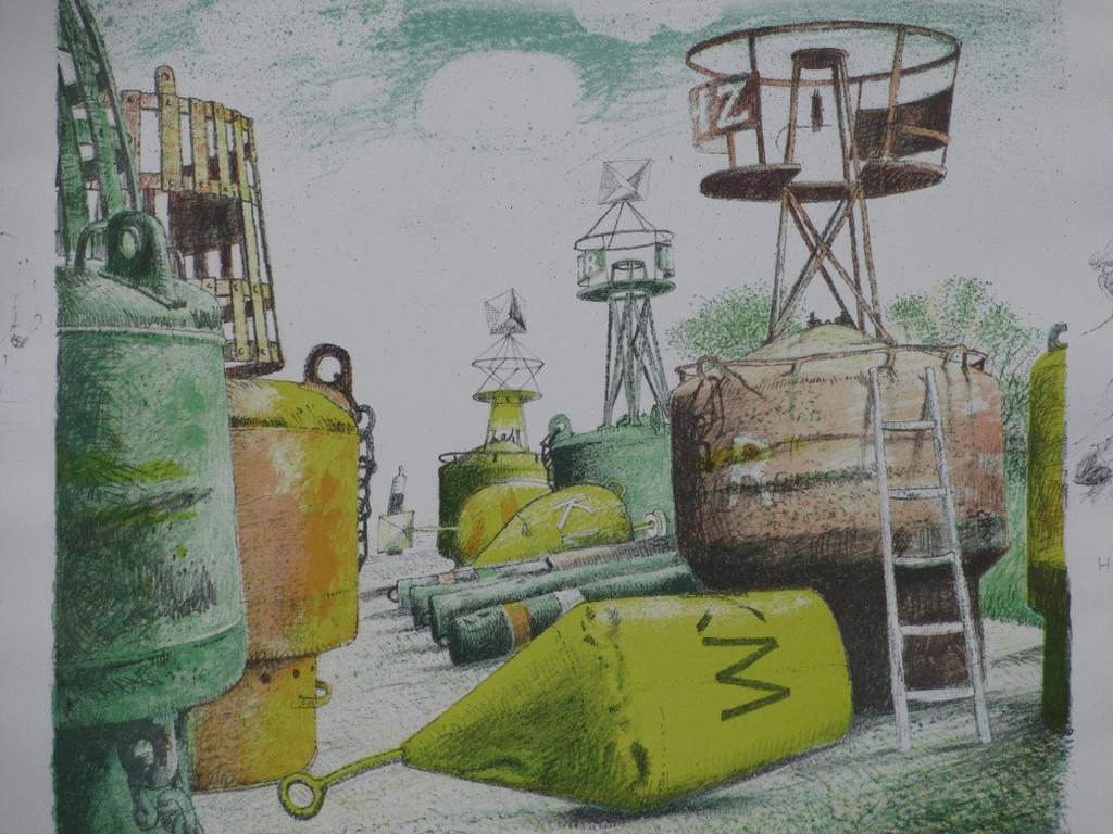 Herman Berserik, Helmsman, Kleurenlitho kopen? Bied vanaf 120!