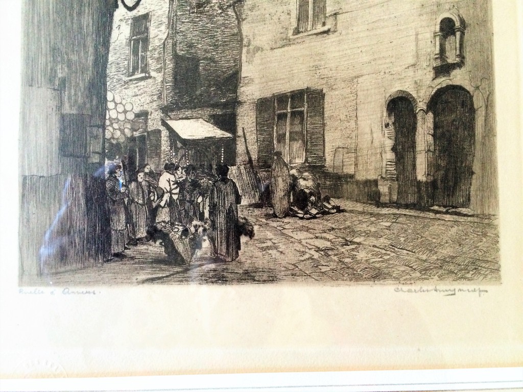 Charles Swyncop 1895 - 1970 oude straatje in Antwerpen kopen? Bied vanaf 20!