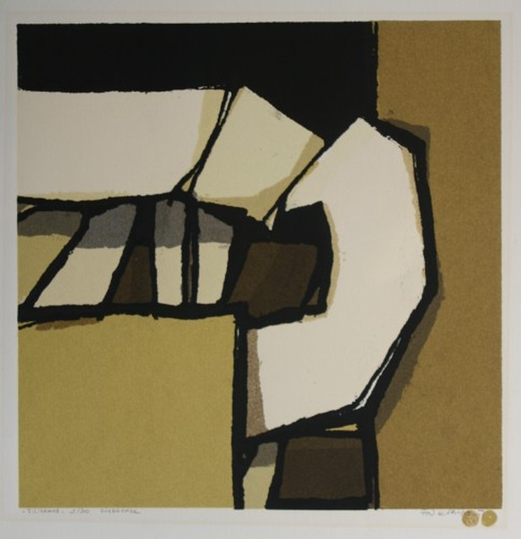 Fon Klement, boardsnede,Eigen druk, titel Filigrane oplage 3/30 verkocht voor € 125!