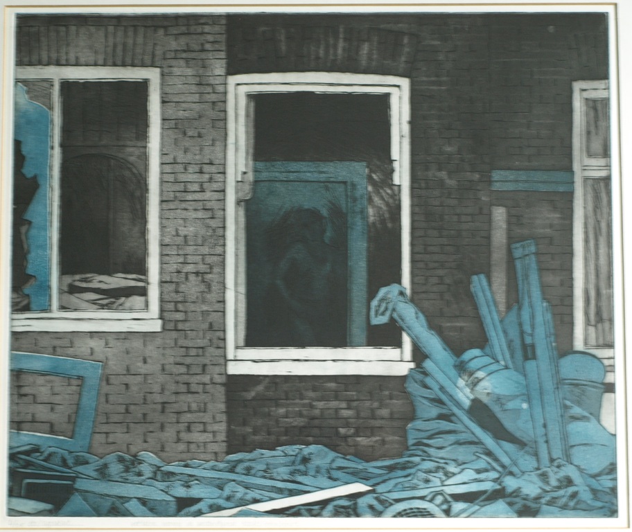 Janneke van de Staaij : Ets & aquatint , Verlaten woning Staatsliedenbuurt –1979 kopen? Bied vanaf 1!