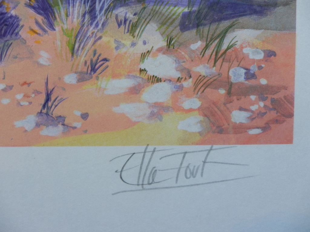 ELLA FORT  Gr Zeefdruk(56x38cm)  PROVENCE  Handgesigneerd kopen? Bied vanaf 25!