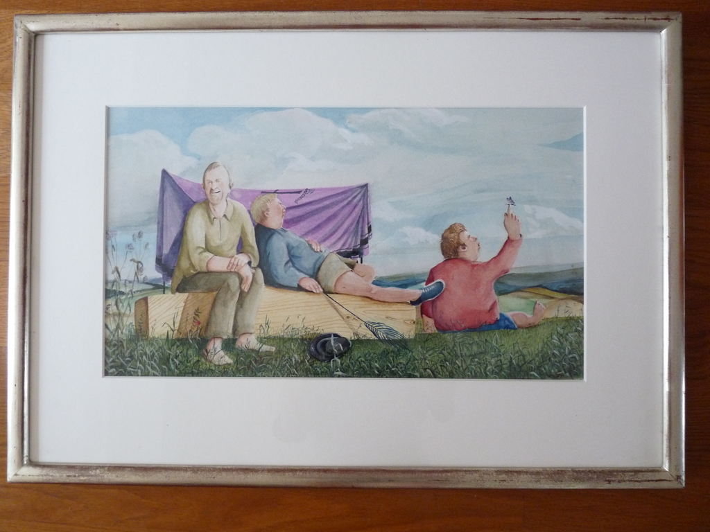 BOB TENGE  (1934)   AQUAREL    "EEN DAGJE UIT" kopen? Bied vanaf 160!