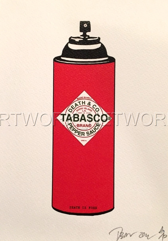 DEATH NYC "Hot Sauce" - n° A/P - Signed with COA (Edition Artist Proof) kopen? Bied vanaf 1!