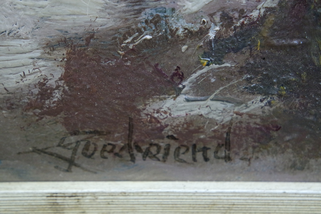 Theo Goedvriend - Bomenlandschap - olieverf op paneel - gesigneerd l.o. kopen? Bied vanaf 249!