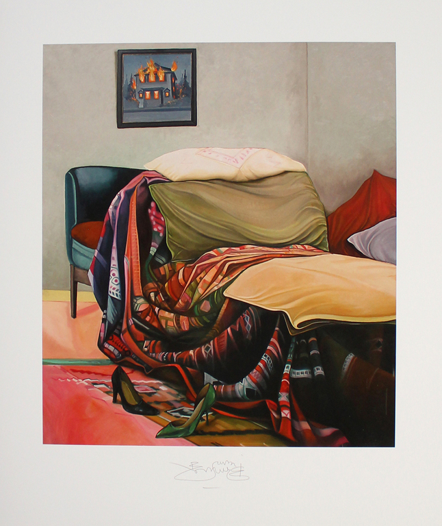 Bruno Bruni. -Psycho-Couch- Heel mooie Pigmentdruk. Gesigneerd. 2017. kopen? Bied vanaf 87!