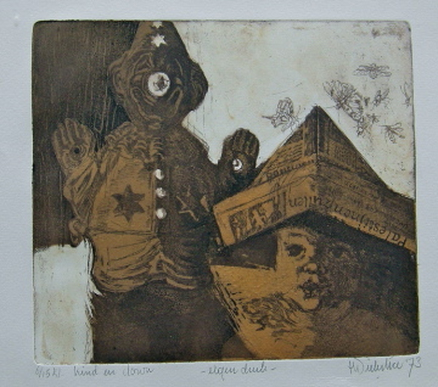 Ton Diekstra, ets, Kind en clown kopen? Bied vanaf 5!