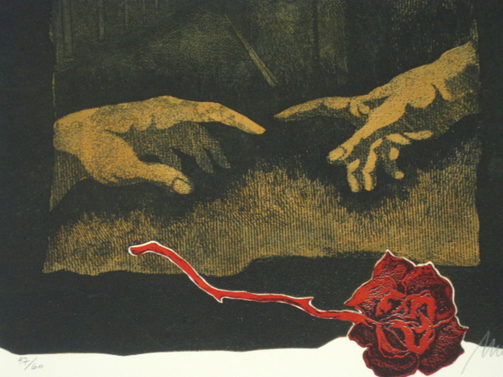 Originele gesignerde Litho van Spaans Hollandse graficus Manuel Menan 1946-1994  kopen? Bied vanaf 1!