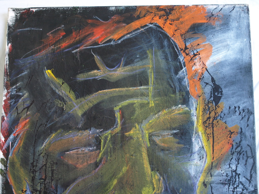 Willy Nanlohy : Acrylverf op linnen - Gerard Reve - gesigneerd - 1998  kopen? Bied vanaf 1!
