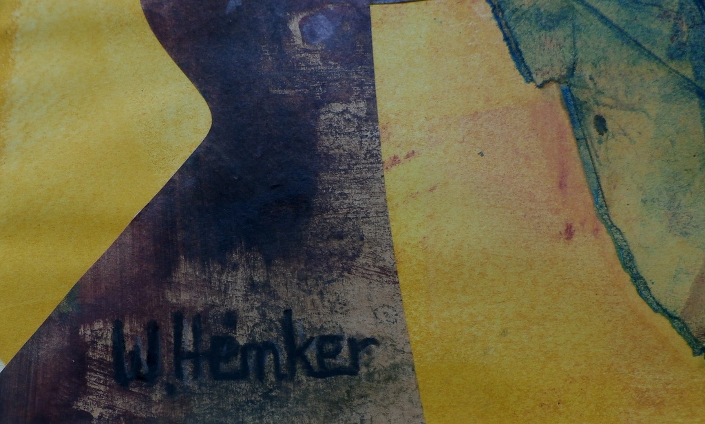 W Hemker - gemengde techniek(collage) kopen? Bied vanaf 1!