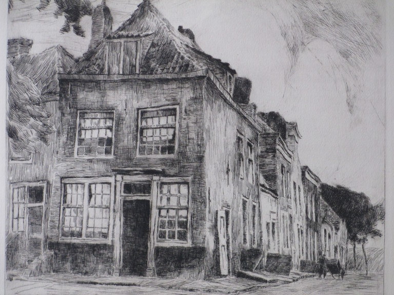 Albert Baertsoen, Oud Zeeuwse straatje, Ets kopen? Bied vanaf 30!