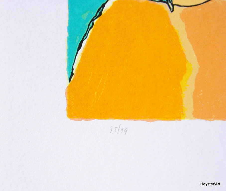 Jan Latinne - zeefdruk - Geluksboeket - oplage 99 kopen? Bied vanaf 49!