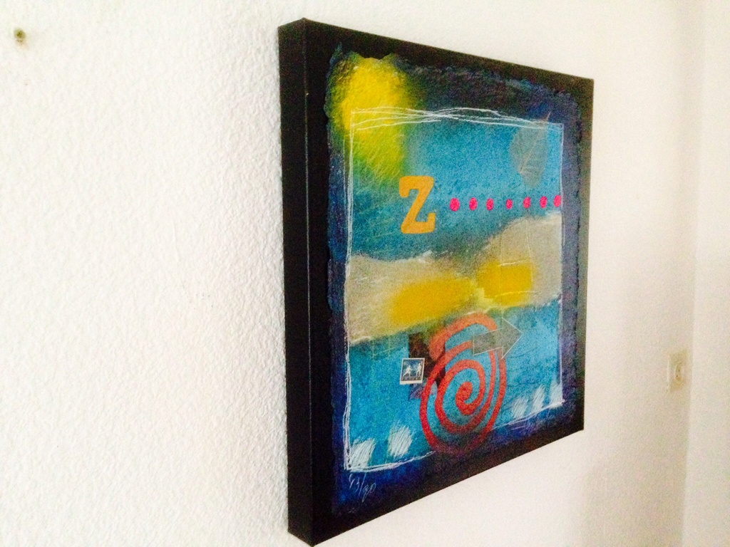 Theo koster , gemengde techniek , titel traces 3 kopen? Bied vanaf 1!