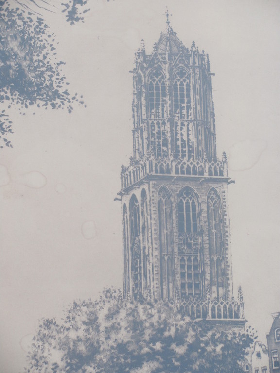 Cornelis Brandenburg - gesigneerde ets De Dom in Utrecht kopen? Bied vanaf 25!