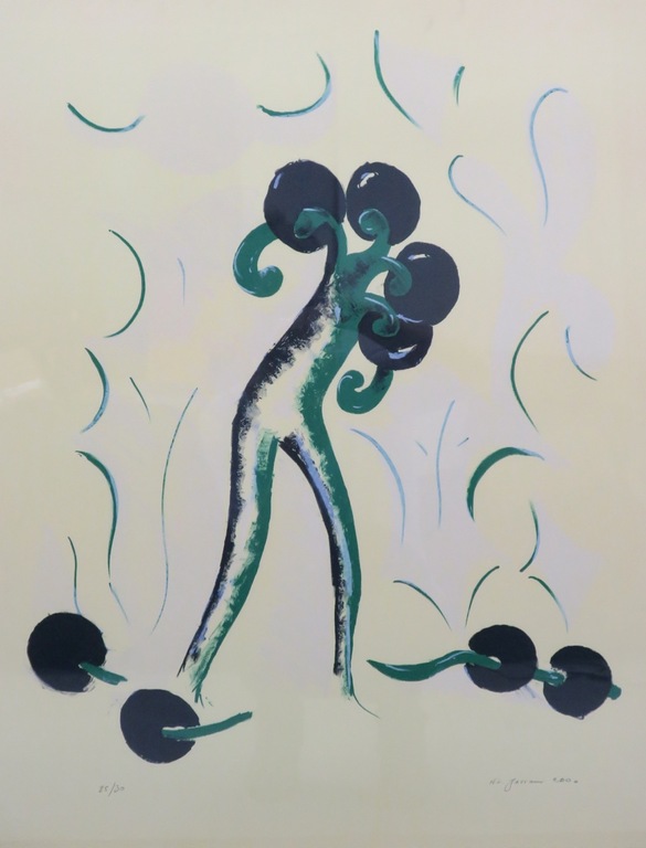 Nour -Edinne Jarram: Litho, Zonder titel - Ingelijst kopen? Bied vanaf 35!