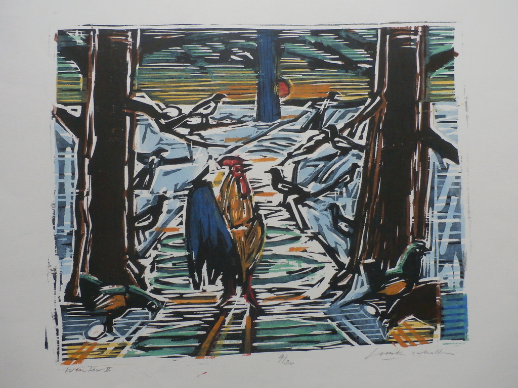 Luuk Scholten - Houtsnede - Winter II kopen? Bied vanaf 45!