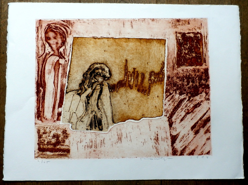 Jan Montyn - ets; De nieuwe mens (Interior Cambodga II) - 1994 kopen? Bied vanaf 150!