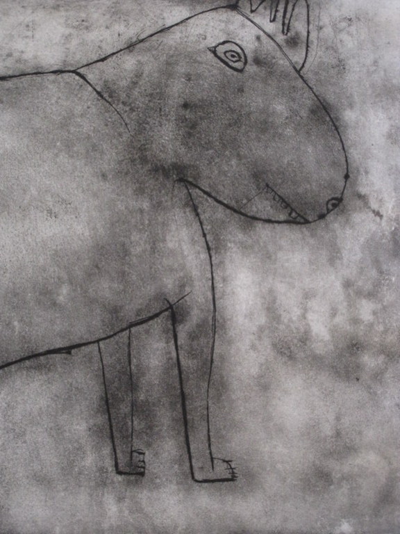 Grote UNICA E.D.1 Ets van Joyce van Rijn "Koe&Stier" UNICA E.D.1 handgesigneerd kopen? Bied vanaf 1!