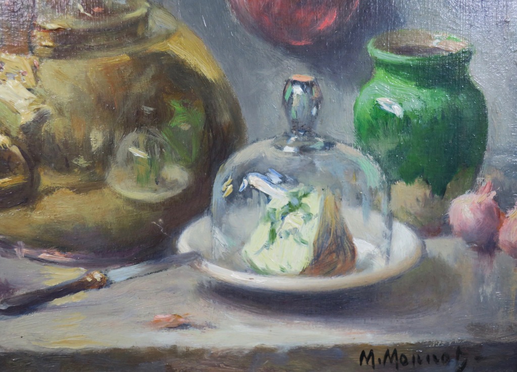 Maurice Louis Monnot: Olieverf op paneel, Cuivre et fromage - Ingelijst kopen? Bied vanaf 1!